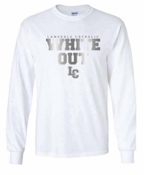 Long Sleeve White Out T-shirt by Gildan